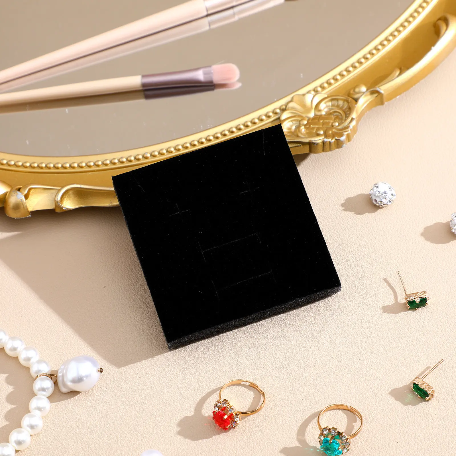 30Pcs Cuttable Foam Jewelry Box Insert Ring Holder Display Tray Protective Liner for Home Store Exhibition Travel Jewelry