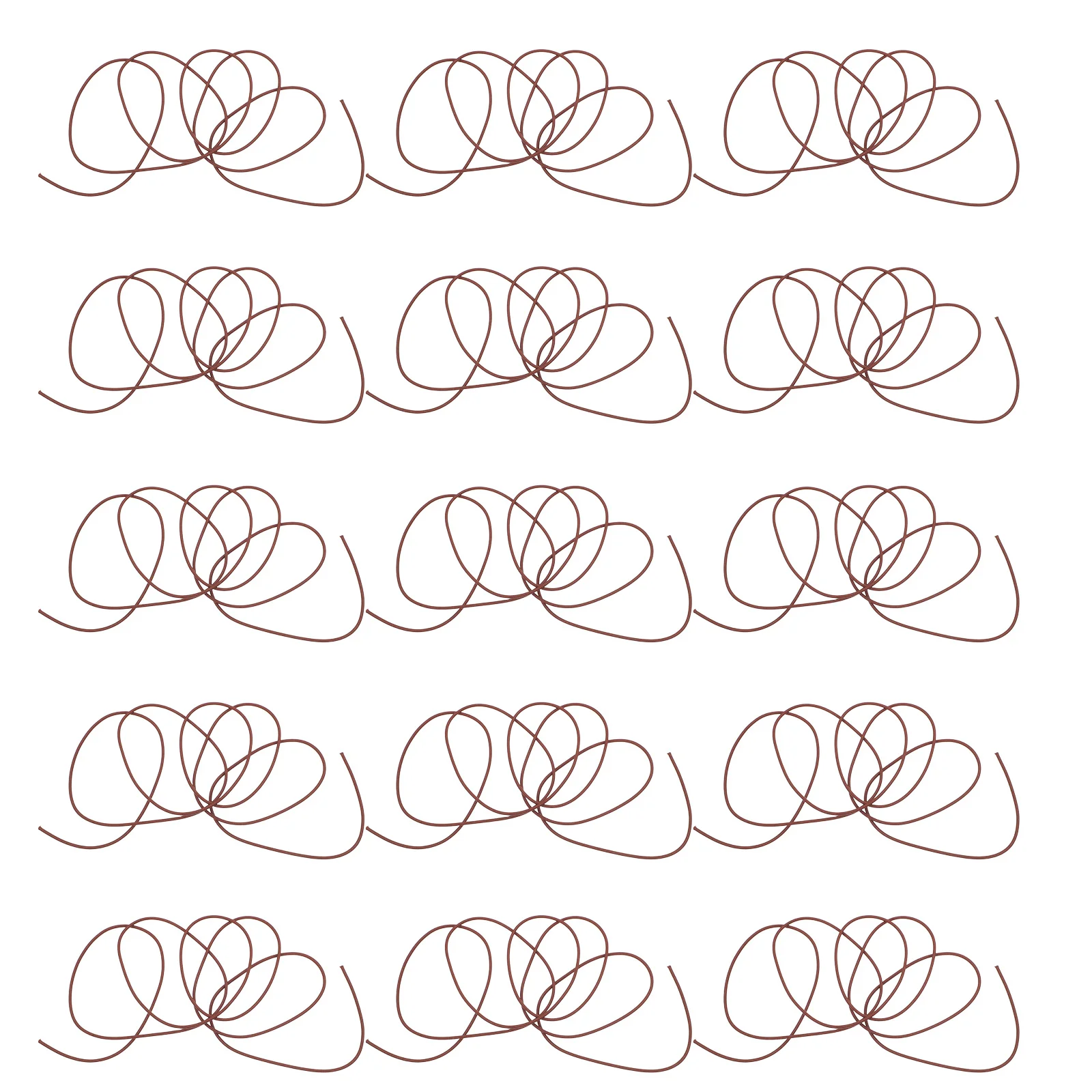 15Pcs Elastic Bands for Notebooks Nylon Rope Brown Stretch Book Strap Planner Journal Scrapbooking Travel Organizer Accessories