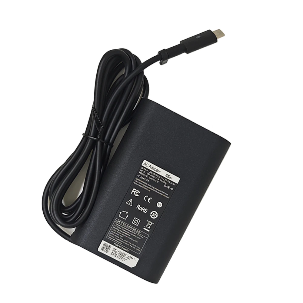 65W USB Type C Laptop Adapter Charger for Dell Latitude 7420 7370 7275 5285 5420 5520 7320 7410 5179 7390 5290 5320 Power Cord