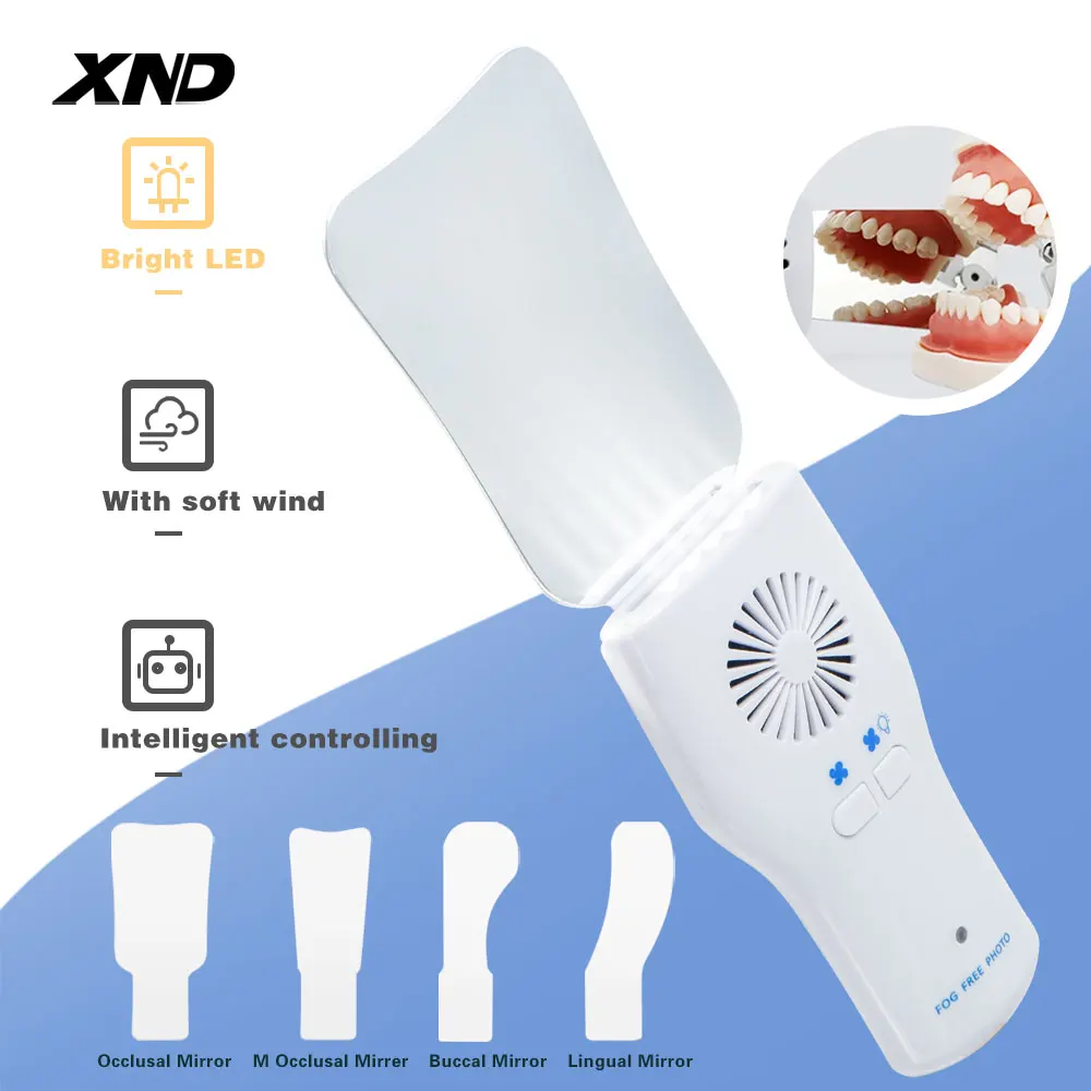 

Dental Automatic Anti-fog Mirror for Oral Photography Reflector Defog Mirror Orthodontic Buccal Occlusal Lingual Dental Supplies