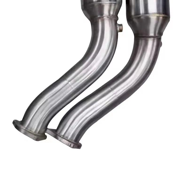 Hoge prestaties downpipe 304 roestvrijstalen uitlaat downpipe voor Porsche cayenne gts v8 958 4.8L