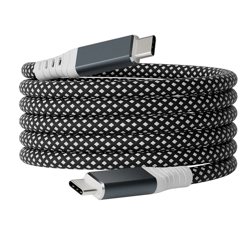 

10PCS Type-C To Type-C USB4.0 240W 40Gbps Fast Charging & Data Cable With Magnetic Design