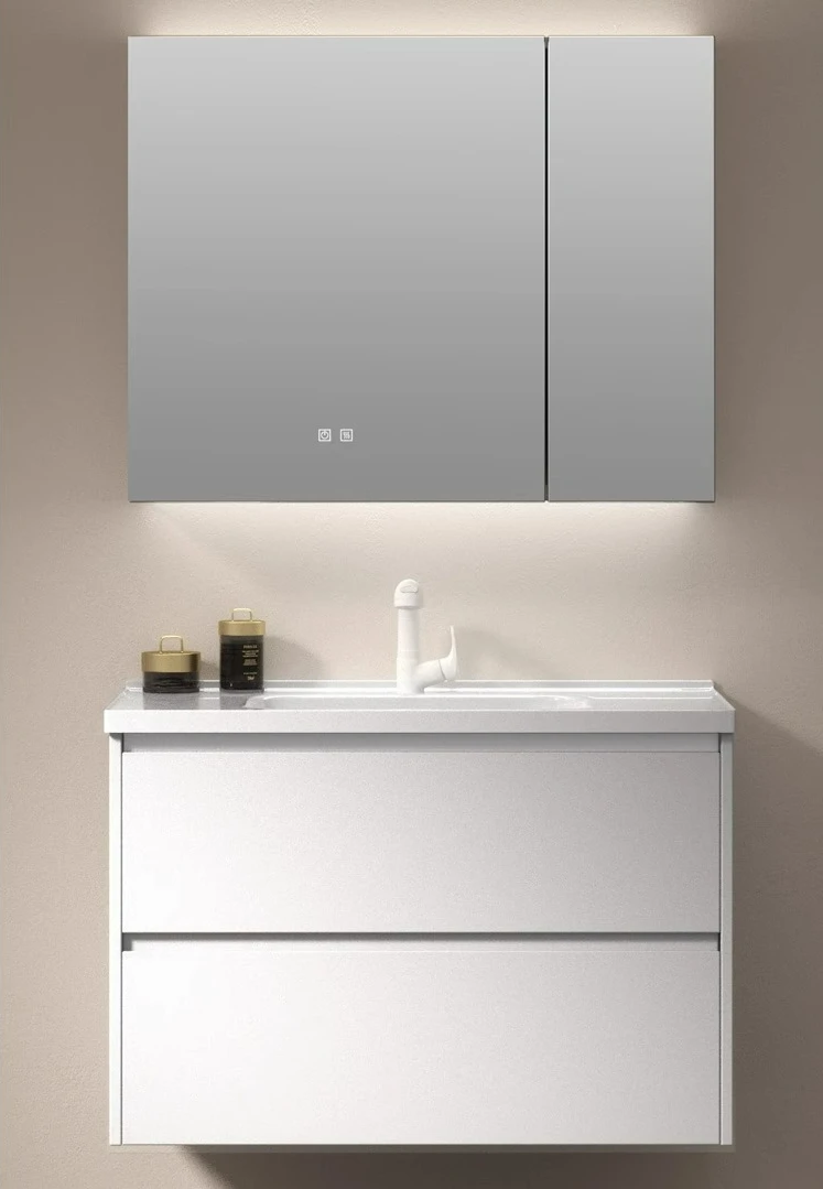 

LTT stainless steel paint wash basin cabinet combination bathroom cabinet ceramic integrated basin bathroom cabinet