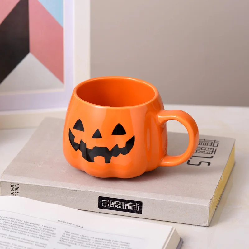 

Pumpkin Cup Halloween Cup Creative Coffee Mug Ceramic Cups Halloween Gift for Friends