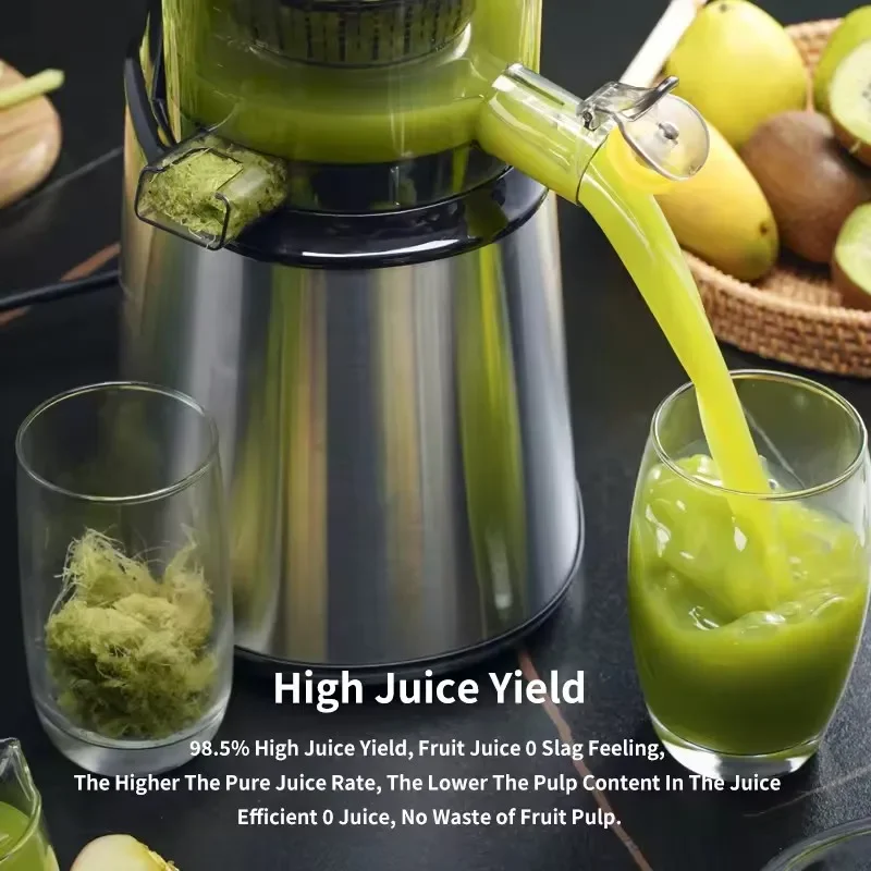 Automatic Lemon Citrus Extractor Commercial Orange Low Speed Machine Big Mouth Cold Press  Slow Juicer For Home