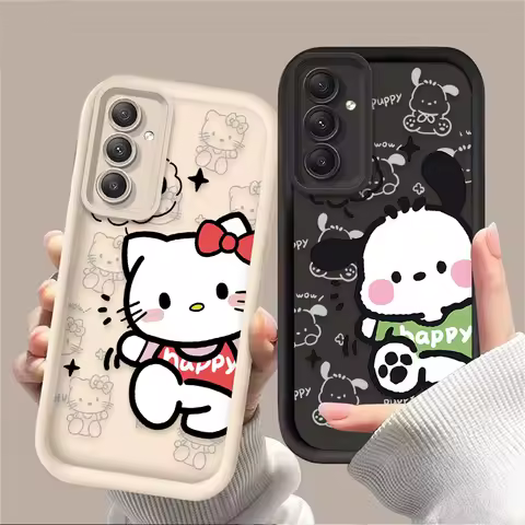 Hello Kitty Pochacco Case for Samsung Galaxy A54 A05 A05S A34 A24 A14 A53 A33 A23 A13 A52 A52S A32 A22 A12 A71 A51 A31 A50 Cover