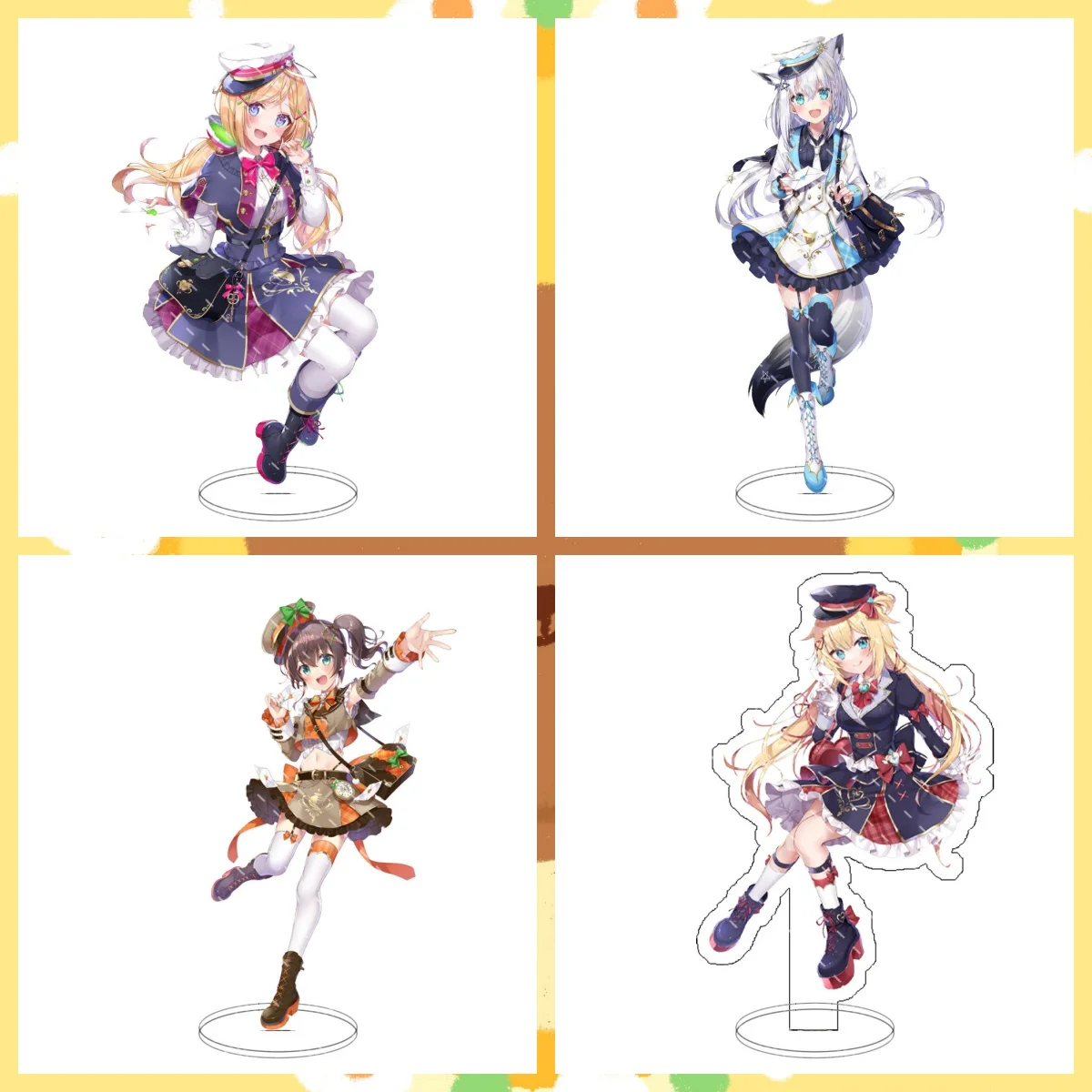 

New Hololive Vtuber Acrylic Usada Pekora Uruha Rushia Hosimati Suisei Inugami Korone Bags Stand Model Plate Collection Props