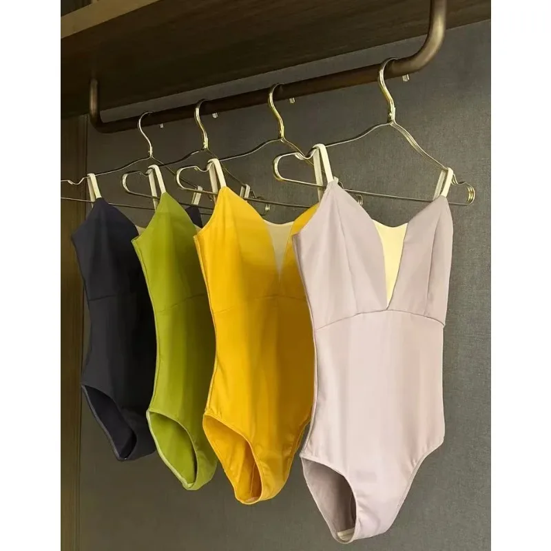 Ballet Jumpsuit Women High Quality Dance Leotard Adult Sleeveless Ballet Dance Practice Suit New Yoga Clothes