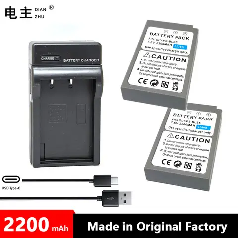 Cargador de batería BLS5 BLS1 BLS50 para Olympus E410 E420 E450 E620 E-PL1 PL2 PL3 PL5 PL6 PL7 PL8 PL9 P1 P2 P3 PM1 EM10 1 2 3 4