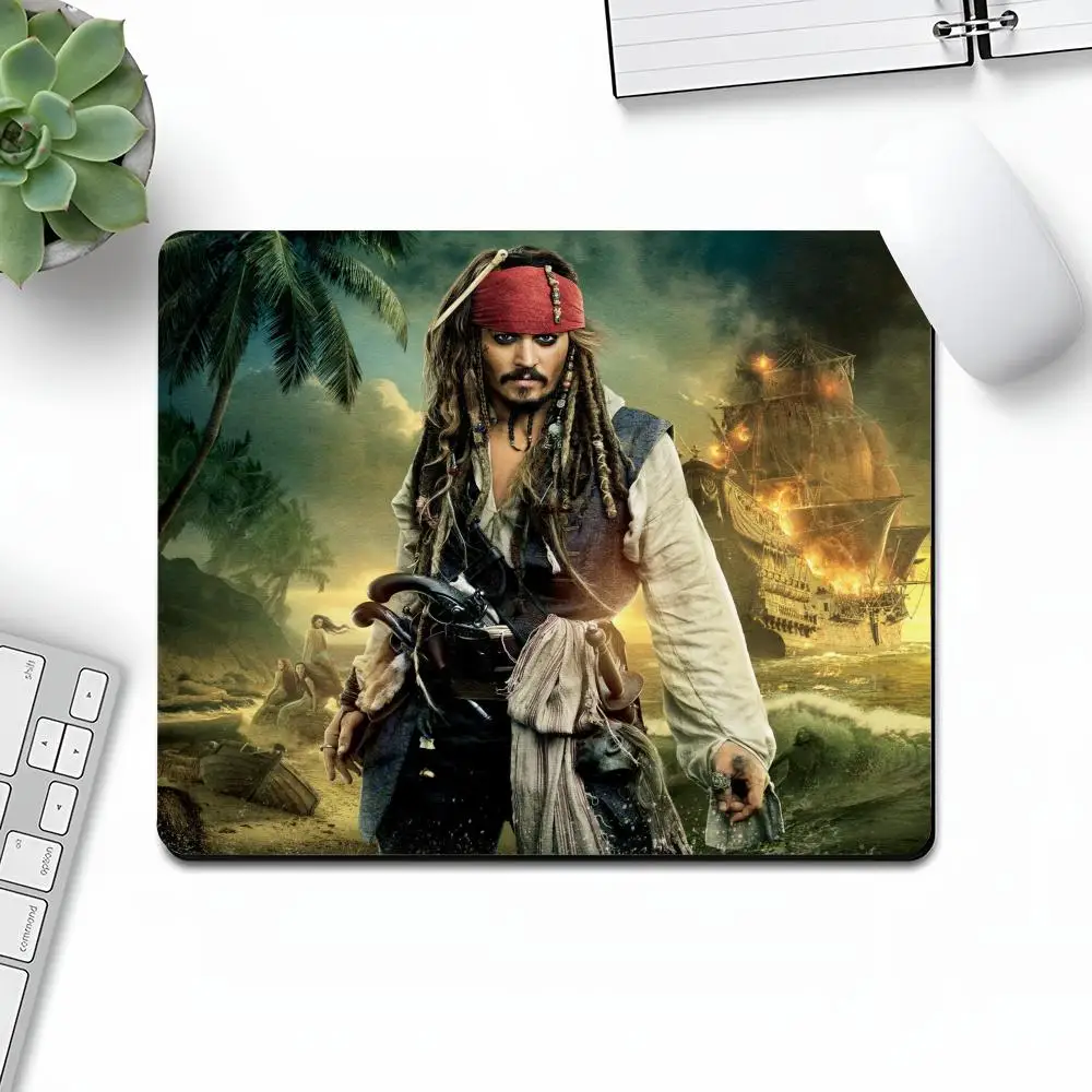 Pirates of the Caribbean Mouse Pad Art Gaming Gamer Small Rubber Locking Edge Large Computer MousePad Laptop Desk Birthday Pad