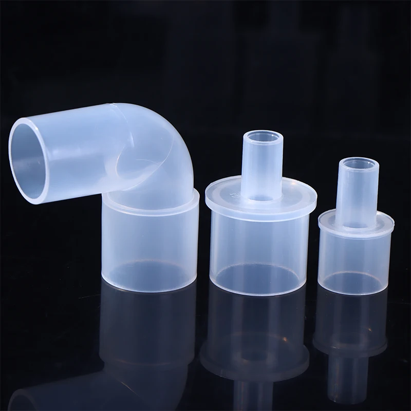 1Pcs 15mm To 22mm Anesthesia Breathing Circuit Corrugated System Straight Connector Veterinary Tool PP Material