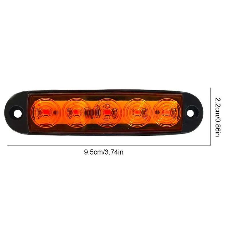 Trailer Marker LED Light Front Rear LED Side Marker Lights Caravan Sealed Indicators Clearance Lamp Turn Signal Stop Running