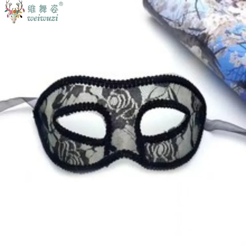 

Masquerade Party Halloween Nightclub Dress Up Sexy Translucent Lace Mask Adult Women Cosplay Prop Accessories Fancy Couple Game