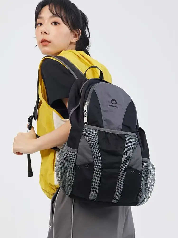 Esportes ao ar livre Gaze Caminhadas Bag Lazer Viagem Mochila, Student Schoolbag, Bolsa de grande capacidade, Novo, 2024