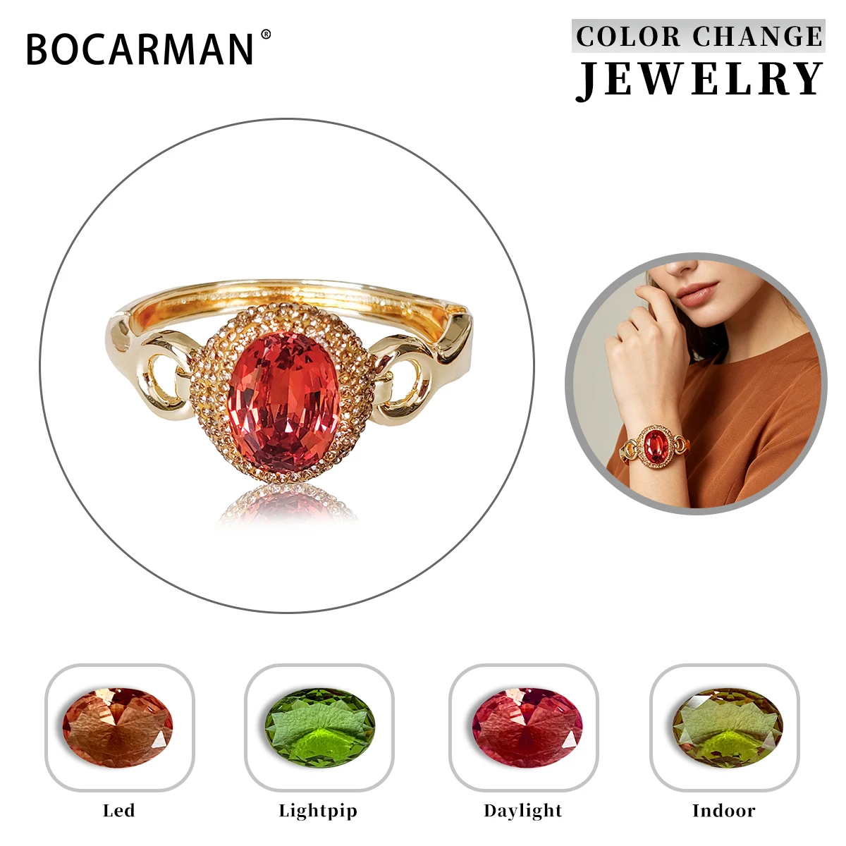 Zultanite Color Changing Oval Cuff Bracelet for Women Turkish Sultanite Gemstone Elegant Statement Fine Jewelry Gift classic