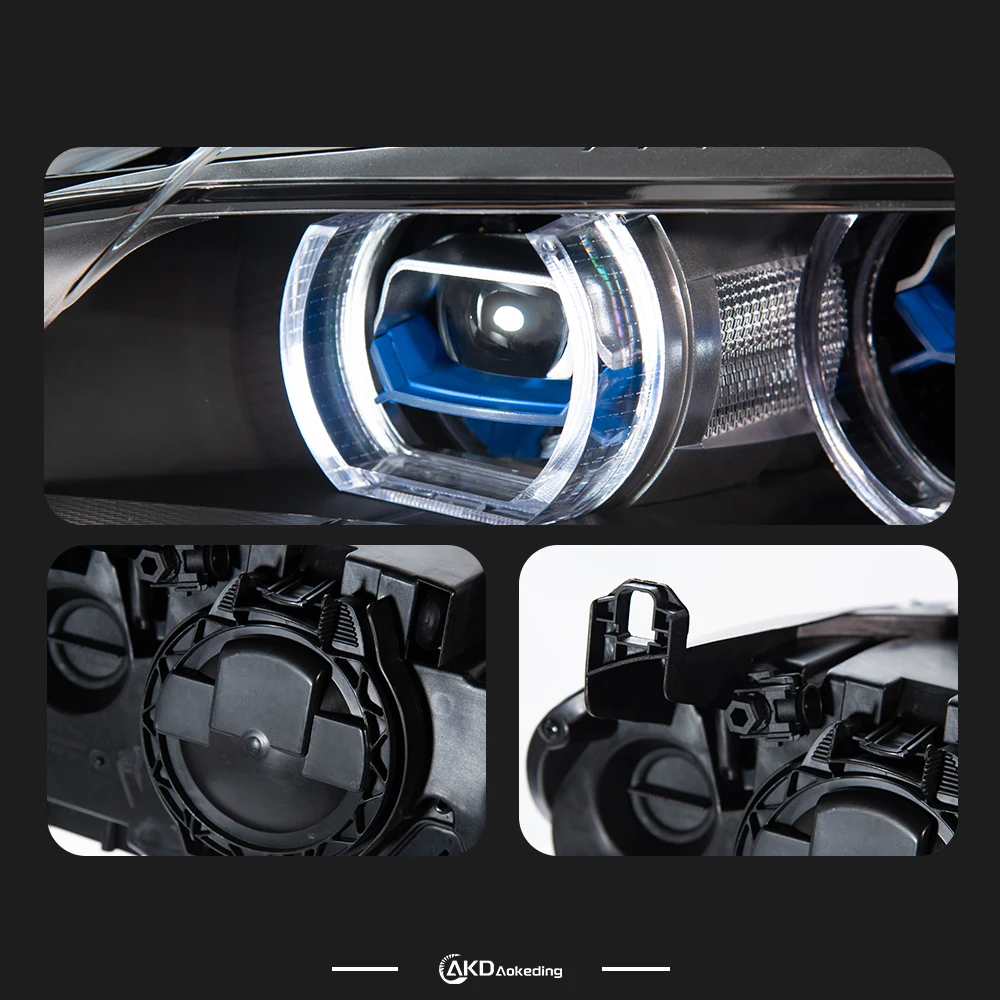

2 PCS Head Lamp for BMW E70 LED Headlight 2007-2013 Headlights X5 DRL Turn Signal High Beam Angel Eye Projector Lens