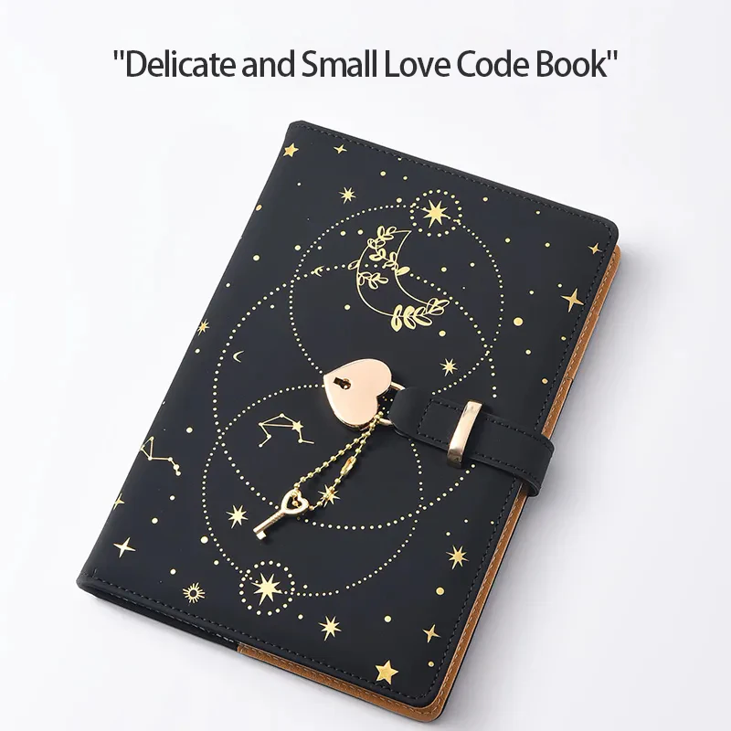 Student diary with lock High appearance level notebook Key lock ledger A5 New notebook Secret book