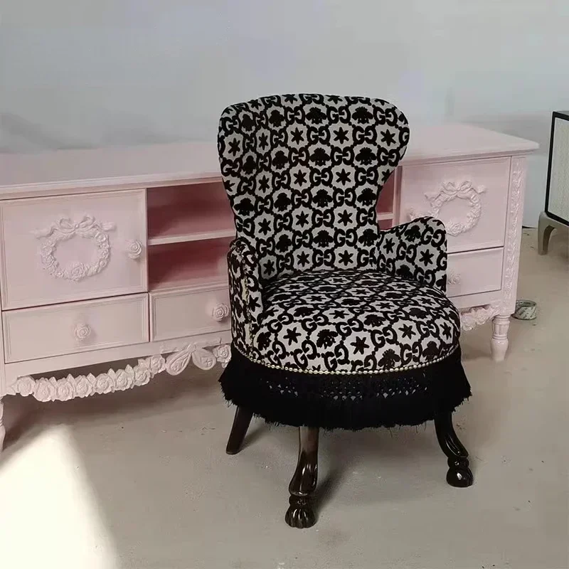 Vintage pojedyncza sofa krzesło akcentujące do mebli do salonu antyczne krzesło podłogowe стул ротанг Muebles дизайнерская мебель