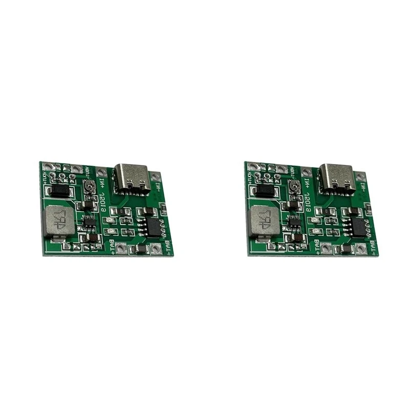 T23C 2X Step Up Module Type-C Boost Converter 5V 2A Lithium Li-Ion 18650 Battery Charger Board DIY Power Supply Module Parts