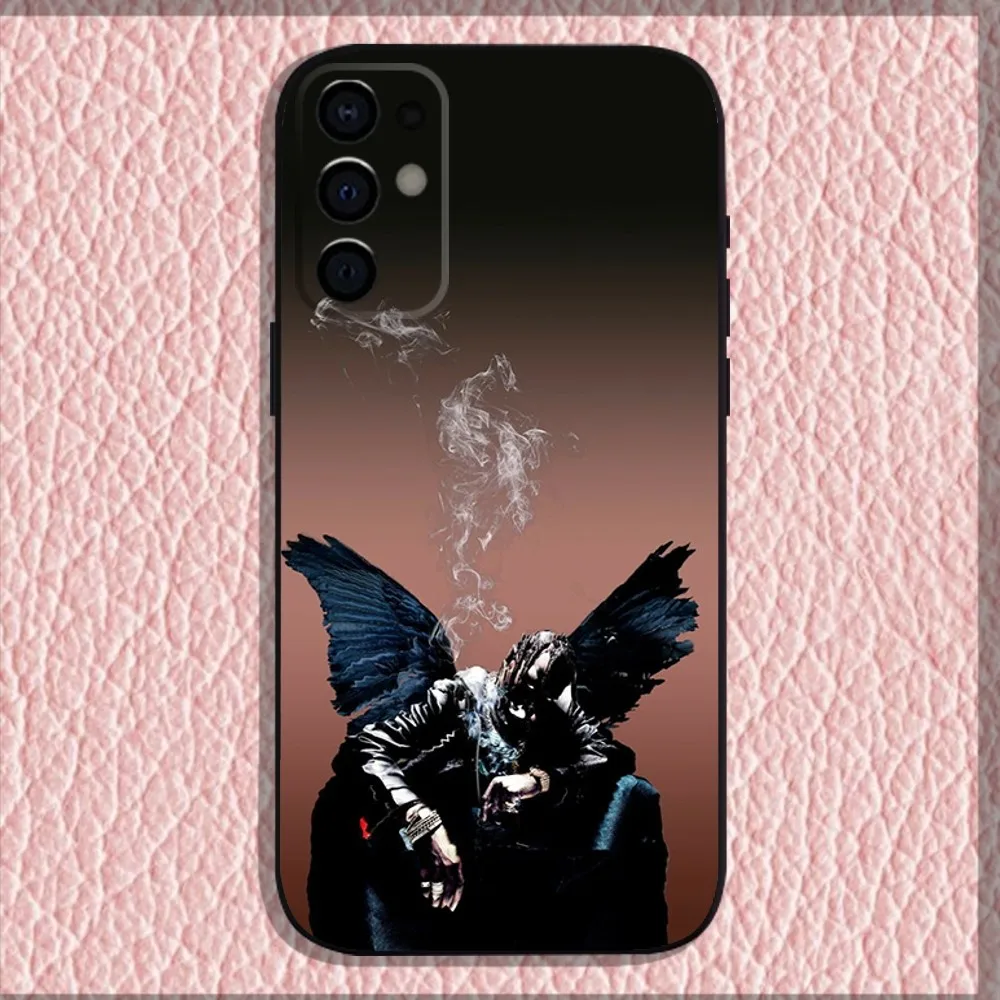 Rapper T-Travis S-Scottr Phone Case For Samsung S24,S21,S22,S23,S30,Ultra,S20,Plus,Fe,Lite,Note,10,9,5G Black Soft Shell