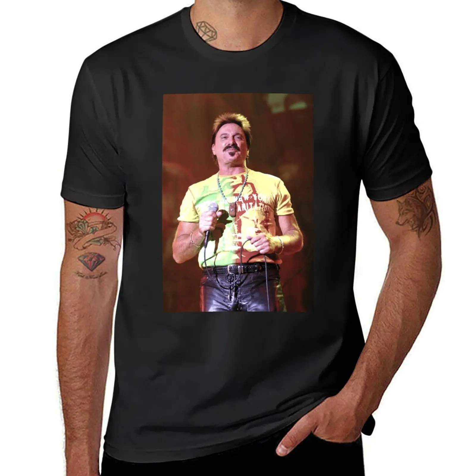 Chuck Negron Photograph T-Shirt hippie clothes oversized graphics vintage clothes men clothings