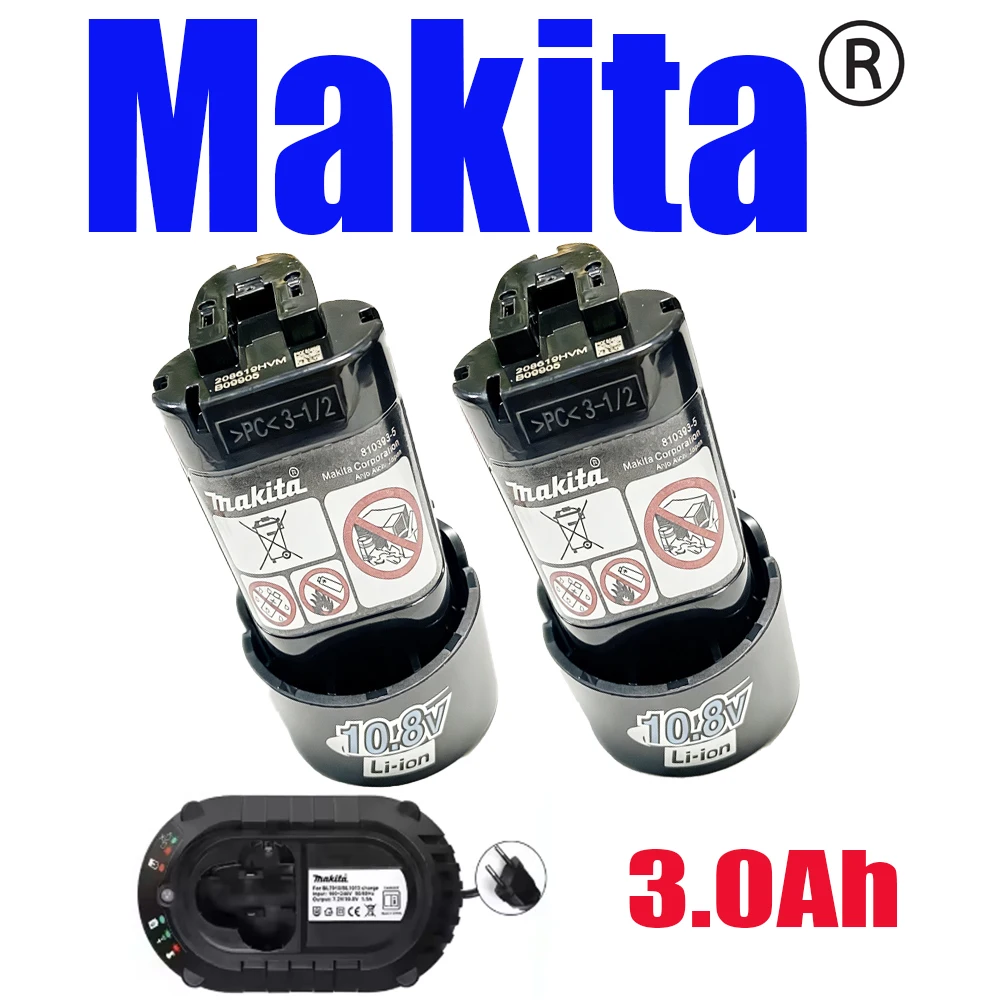🌸🌸10.8v Makita Original Battery BL1013 BL1020 BL1030 DF030D Makita 10.8v/12V Charger, Replacement Tool 10.8v MakitaBattery