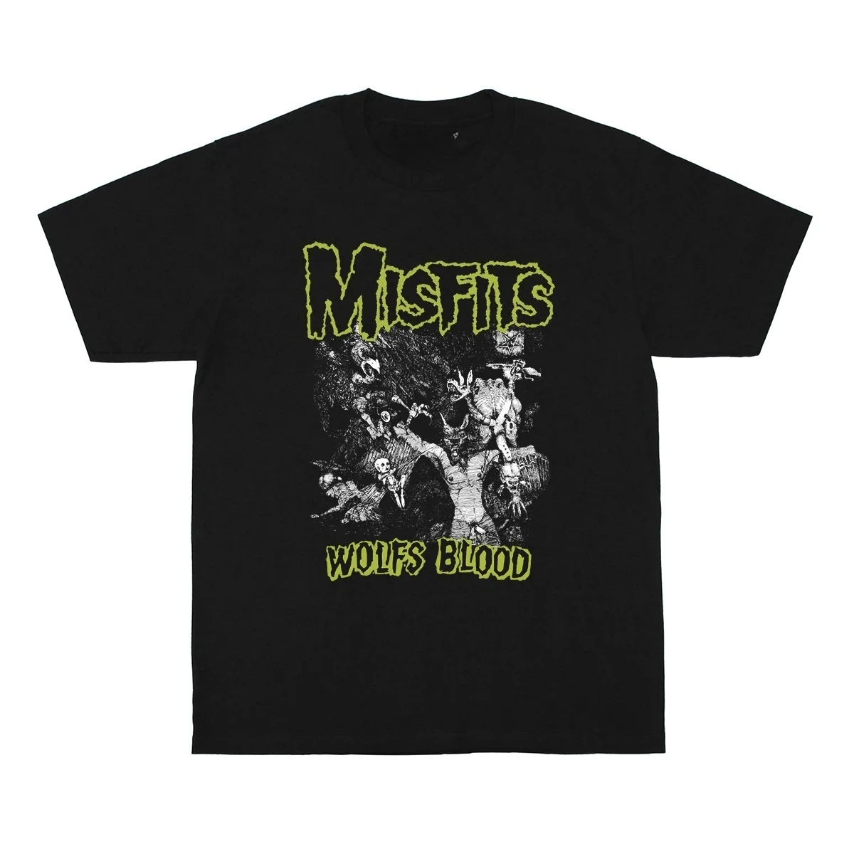 Misfits T-shirt Wolfs Blood Hardcore Punk Rock Band Is A Casual T 