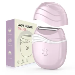 New Electric Shaver For Women's Private Removal, Portable Underarm Leg Hair Scraper, Dry Battery Version