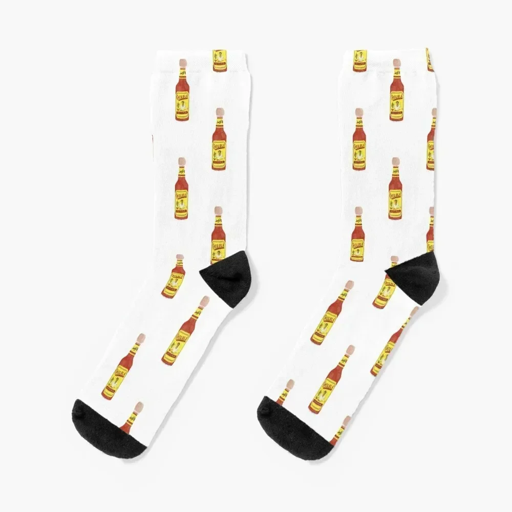 ¡Vamos picantes! Calcetines de salsa picante mexicana para hombre, moda japonesa con estampado, lotes de calcetines de lujo para hombre y mujer