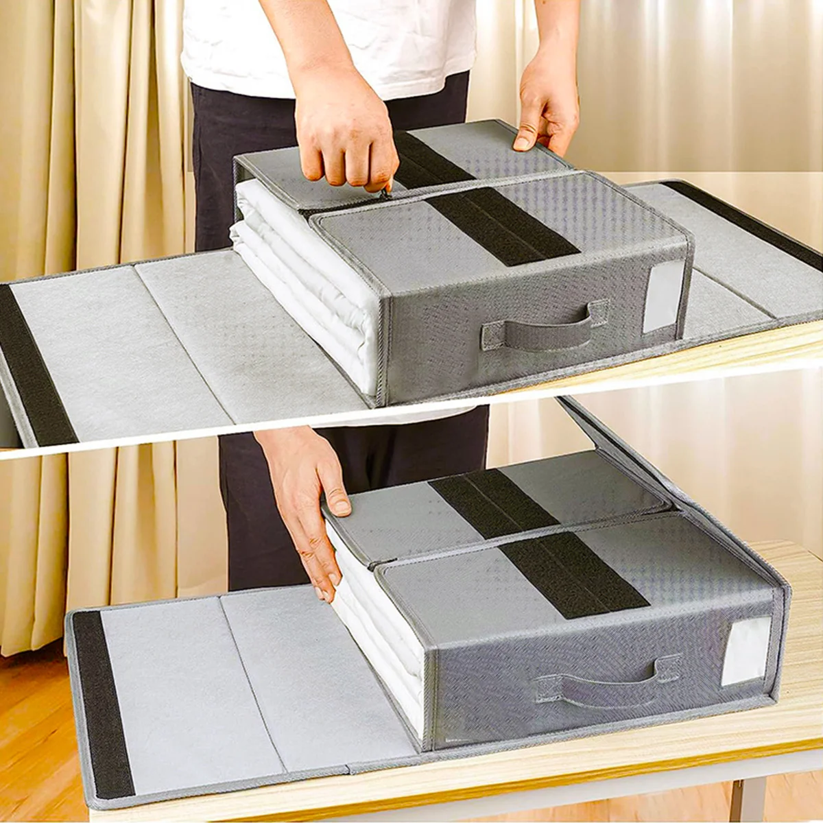Bed Sheet Storage Box Storage Underbed Bag Large Capacity Foldable Clothes Pillow Quilt Storage Organizers Sundries Storage Bags