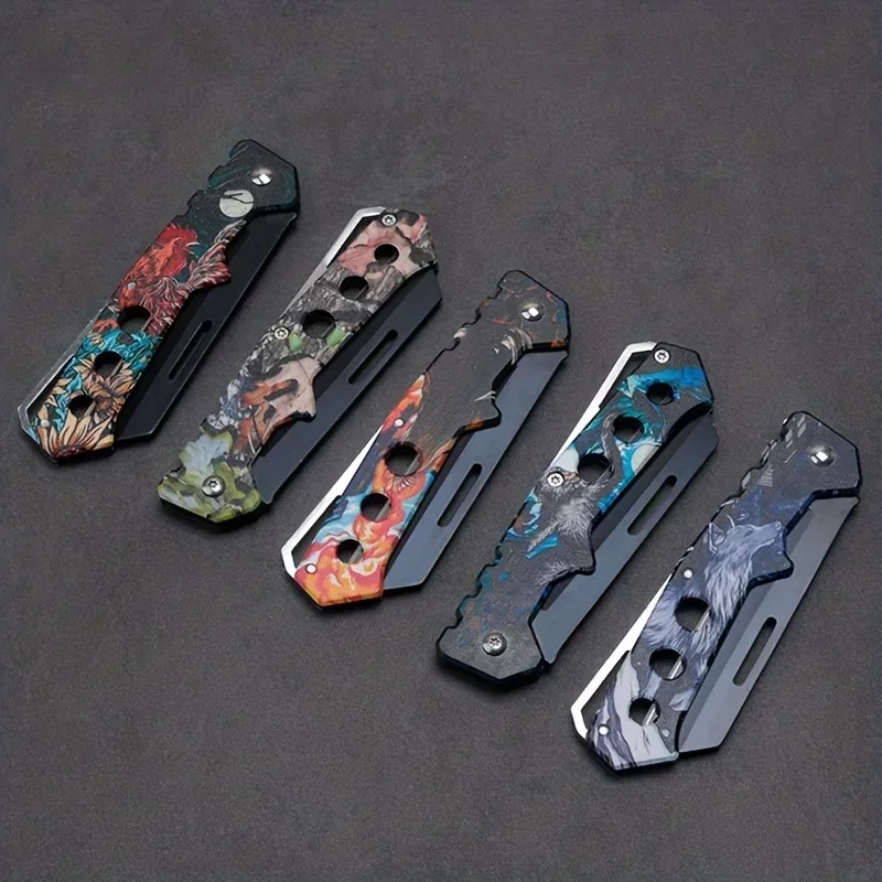 2024 new high-end 1 sharp folding knife, EDC portable mini pocket knife, cool outdoor camping portable survival knife