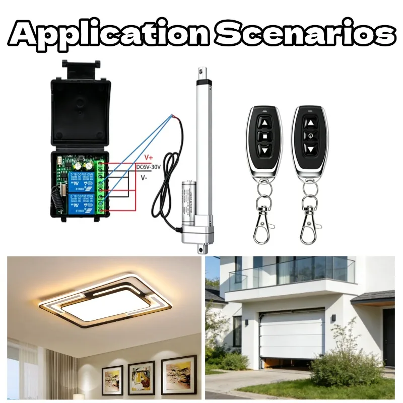 433Mhz Wireless Remote Control Switch DC 12V 24V 10A Relay 2-CH Receiver Controller and 3-botton RF 433 Mhz Transmitter