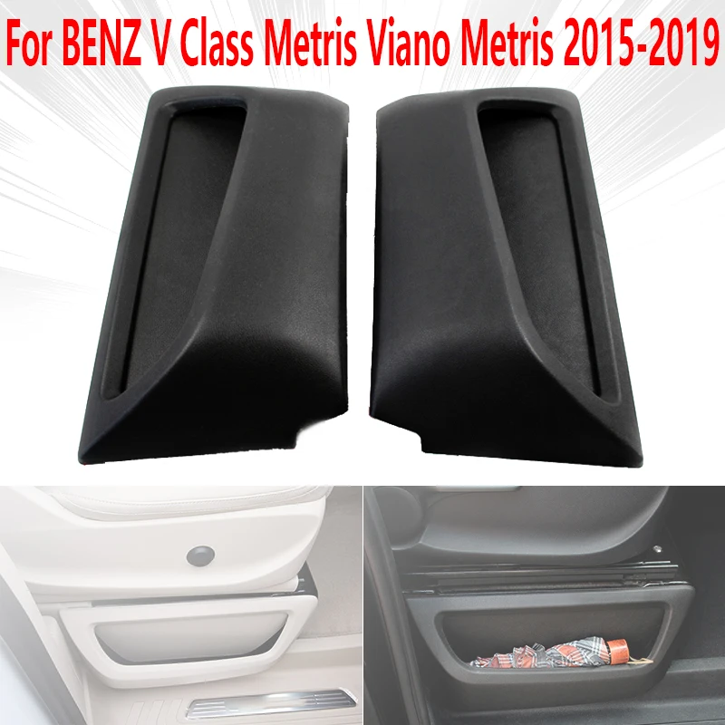 2pcs Car Seat Gap Side Storage Water Hold Box For Mercedes BENZ V Class Metris Viano Metris 2015 2016 2017 2018 2019