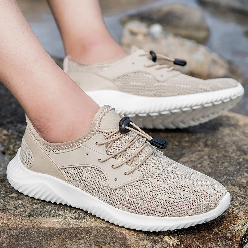 

Mesh Surface Beach Shoes Men Casual Sneakers Outdoor Anti-slip Breathable Sneakers Men Casual Shoes The New Zapatillas Comodas