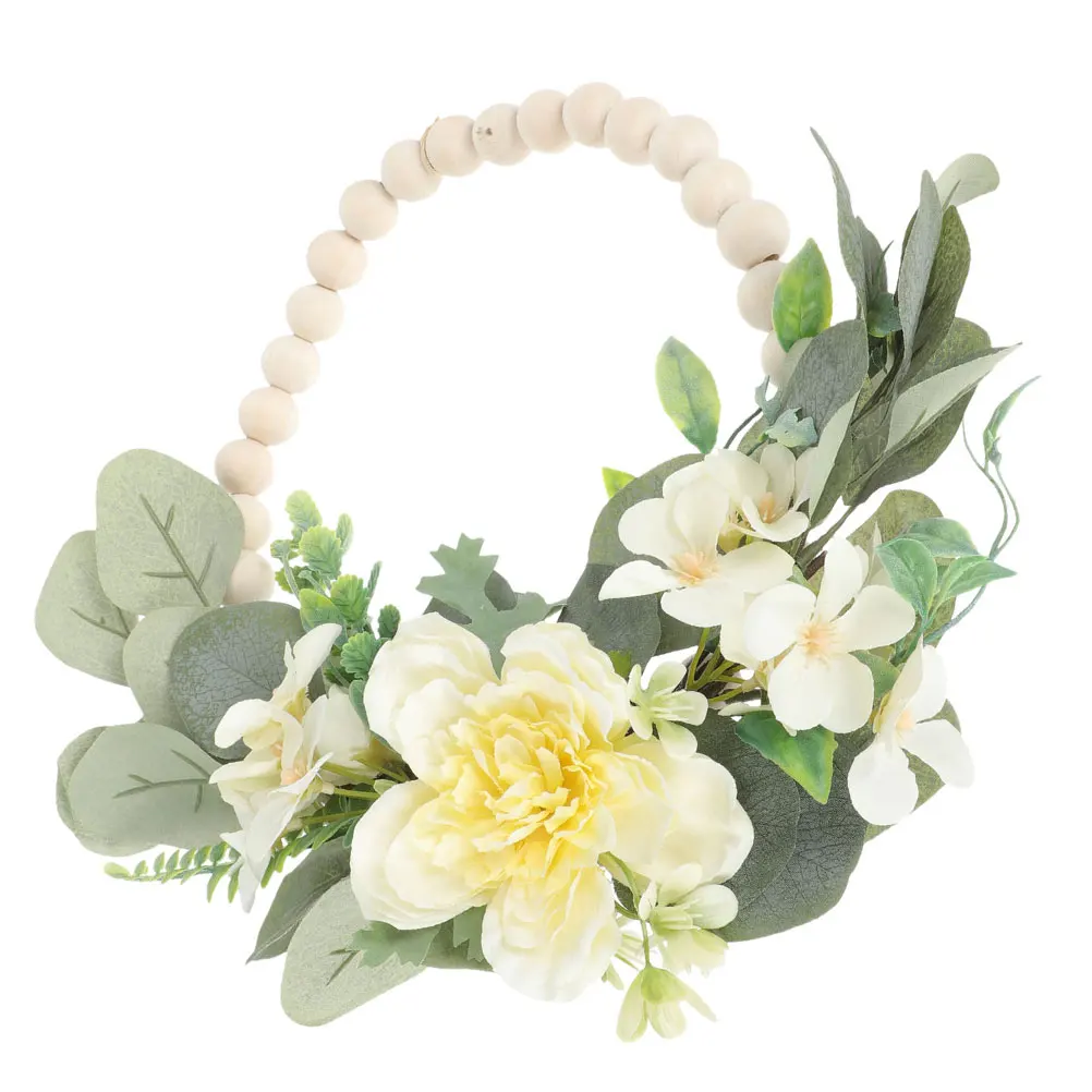 

Artificial Flower Wedding Wreath Accessories Floral Hanging Decor Home Door Bright Color Long Lasting Beauty Easy Install
