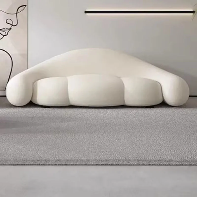 Unikalne zakrzywione minimalistyczne sofy rozkładany salon leniwy przedpokój Sofa kanapa ergonomiczny Salon De Jardin meble amortyzowane WXH30XP