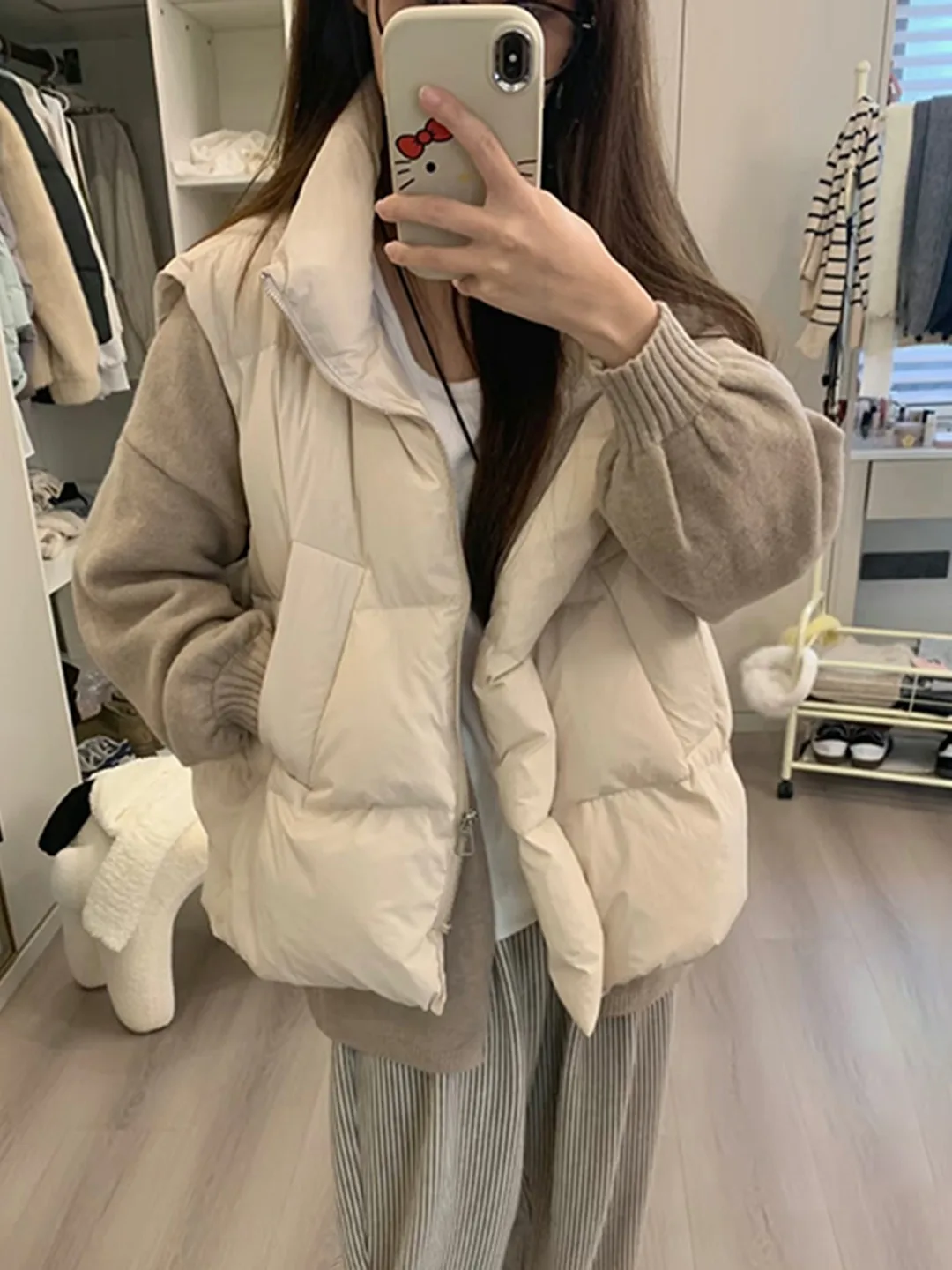 

Повседневный женский утепленный жилет из хлопка на весну, модный многослойный, с воротником-стойкой, на молнии, утолщенный, верхняя одежда