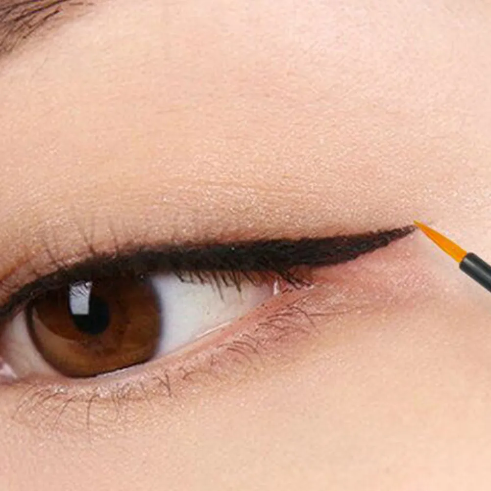 100Pcs Disposable Eyeliner Brushes Thin Tip Fiber Applicators Eyeliner Brush Set Eye Makeup Tools Cosmetics Brush Professional view 3