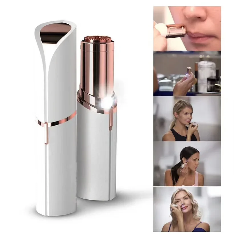 Mini Body Facial Electric Hair Remover Lipstick Shape Painless Safety Neck Leg Hair Remover Tool Body Epilator