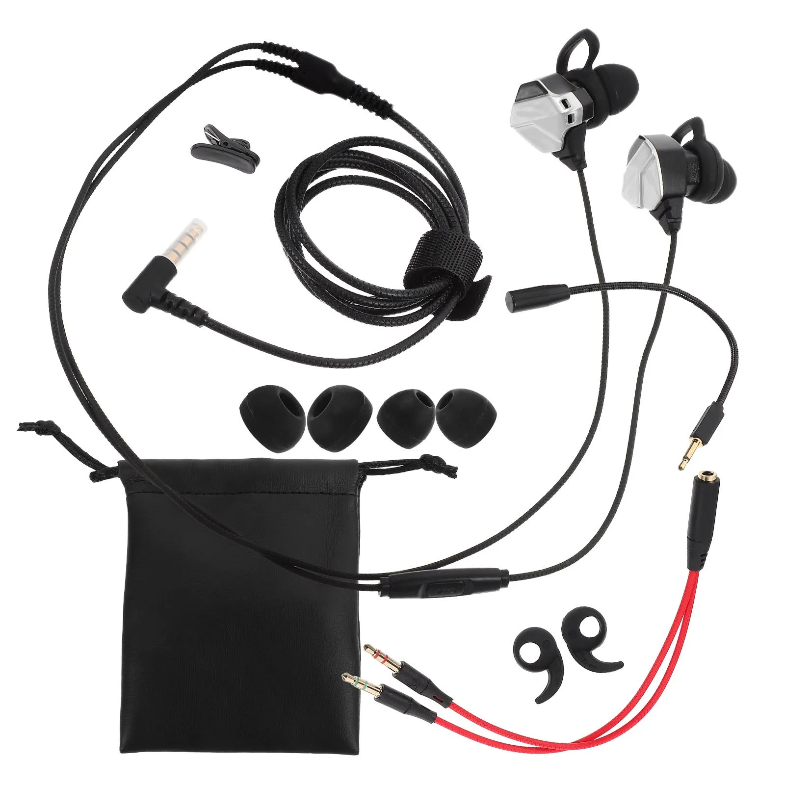 

1 Set Of Gaming Earphones For Pc Mobile, Over Ear Earbud With Mic, Stereo Noise Reduction Earphone For Computer Tablet Games