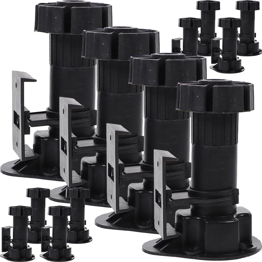 

12Pcs Heavy Duty Adjustable Furniture Feet Cabinet Leg Levelers with Threaded Design for Office Restaurant School Leveling