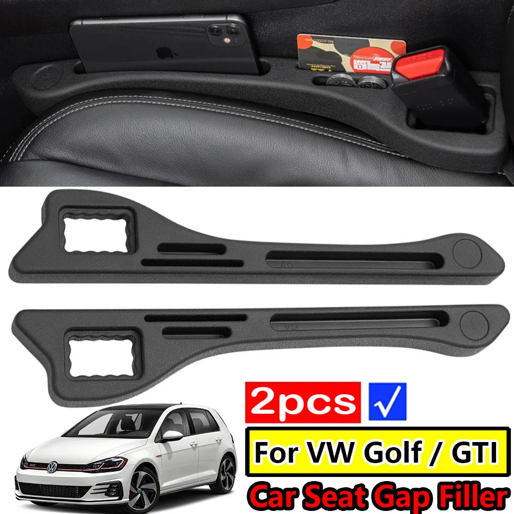 Car Seat Crevice Organizer Storage Seat Gap Filler For VW Golf 2 3 4 5 6 7 8 GTI GTD R R32 Mk4 Mk5 Mk6 Mk7 7.5 Mk8 tsi Estate