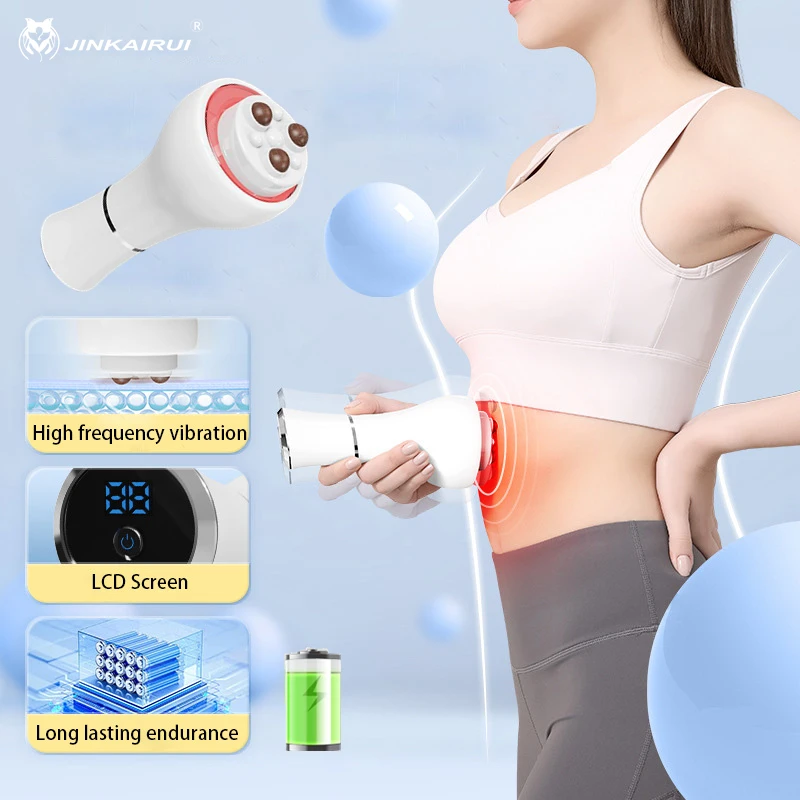 Cordless Handheld Cellulite Massager, Body Sculpting Machine,Rechargeable Stomach Fat Massage Abdominal Belly Thighs Butt Neck