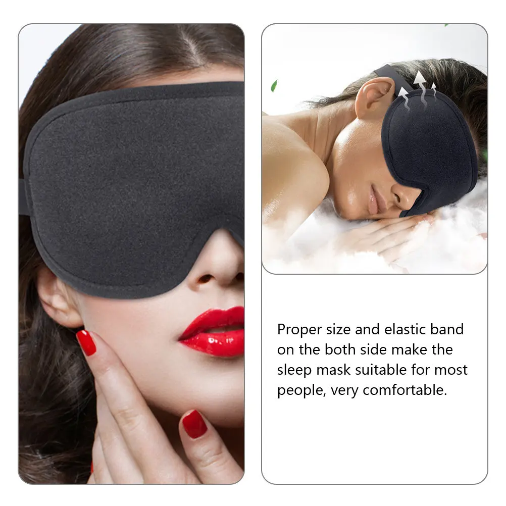 Elastic Sleep Mask Unisex Light Blocking Eye Cover for Sleeping Comfortable Lightweight Breathable Night Sleep Eye Shade Mask