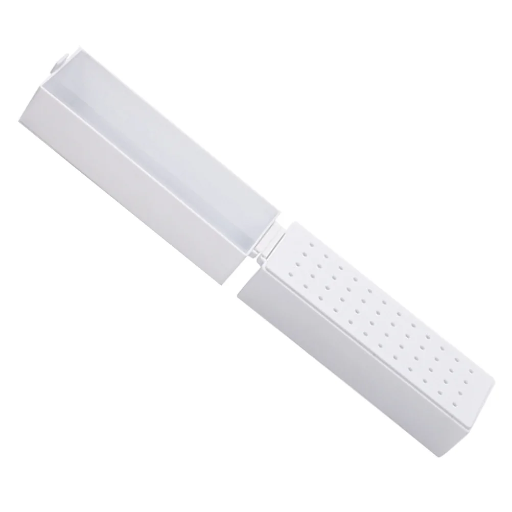 Nagel Bohrer Fall Halter Display Box Organisation Schleifen Köpfe Ordentlich Desktop Sauber Professionelle Nail art Werkzeug