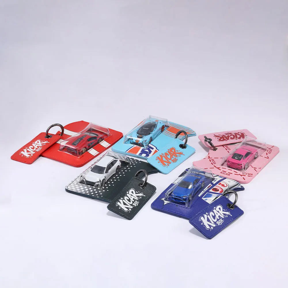 1/64 Model Car Leather Pendant Model Keychain Storage Display Bag (Does Not Include Car, Off-Road Vehicle Is Not Compatible)