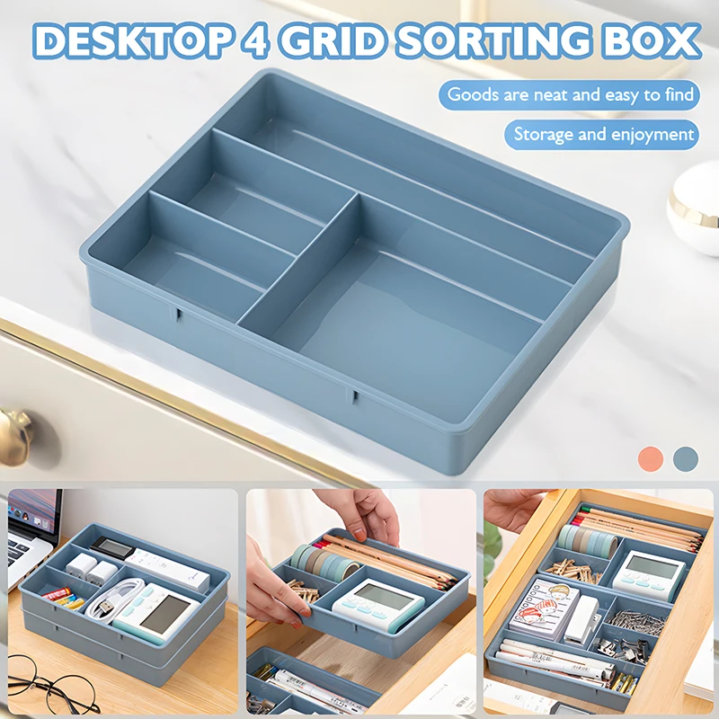 MELEvaluStackable Multi-cell Desk Storage Box, EscalspanTable Jewelry, Evaluation Makeup, Home Office