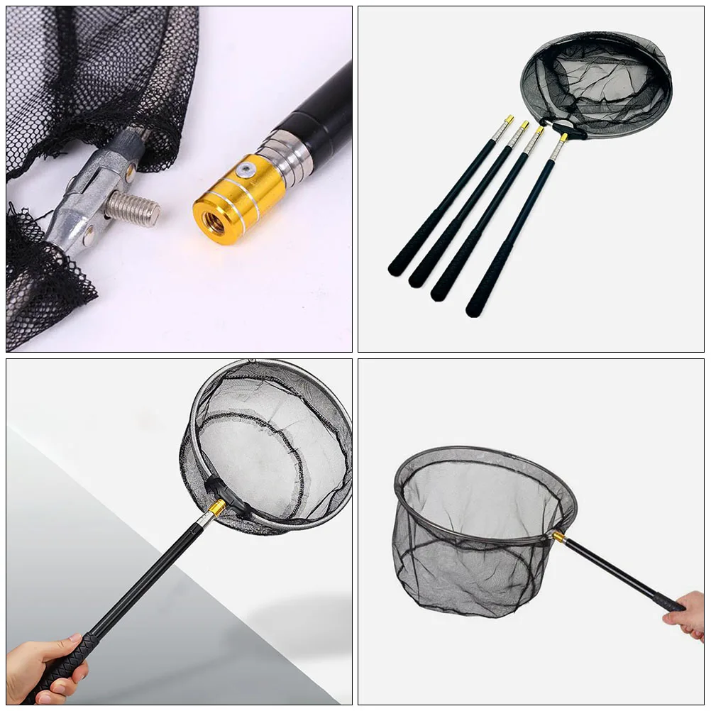 

1PC Telescopic Fishing Foldable Adjustable Handheld Mesh Stainless Steel Aluminum Alloy Compact Design Aquarium Fish Tank