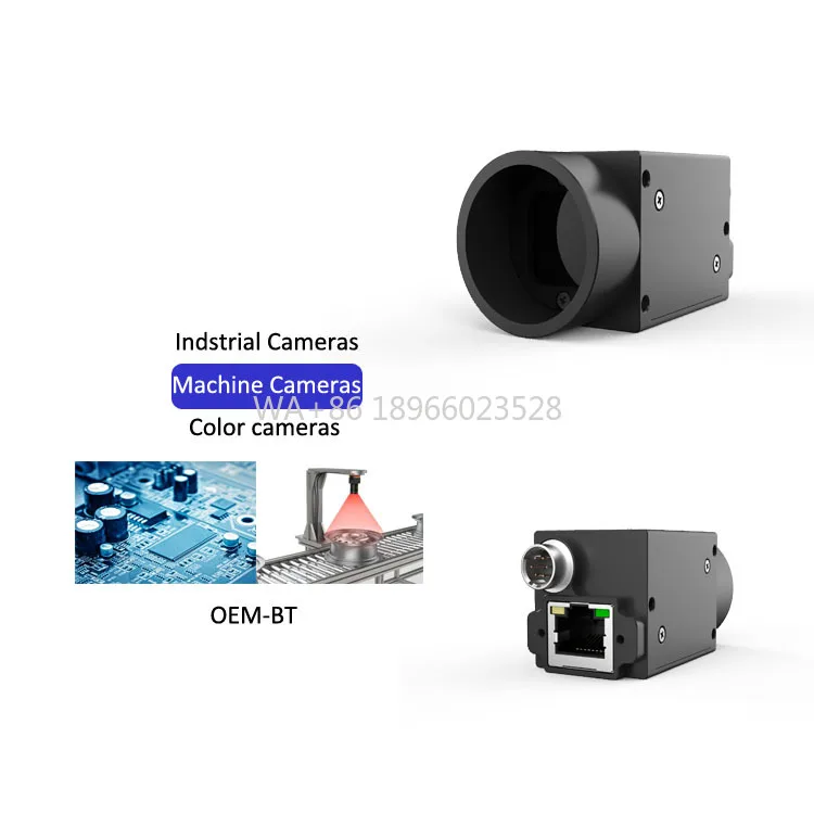 

Промышленная камера Цена OEM Цена Rolling Shutter Gige 5MP GE200CR30 4,8 мкм 23 кадров в секунду Индивидуальная машина для проверки зрения AI камера