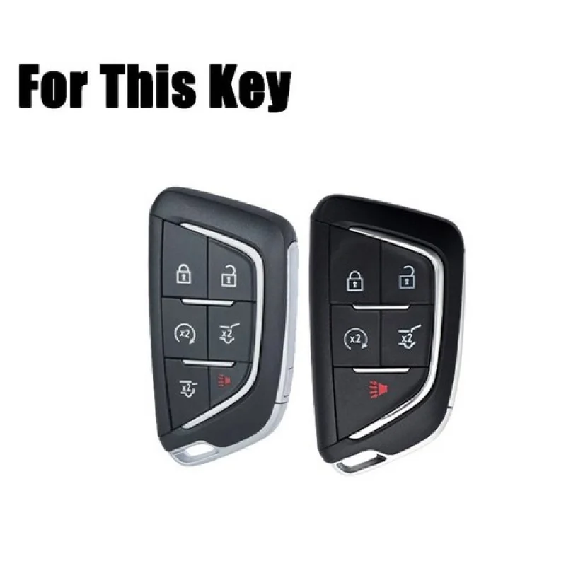 A + سبائك الزنك بولي TPU مفتاح السيارة فوب غطاء حقيبة لكاديلاك CT5 CT6 XTS XT4 XT5 ATS #2